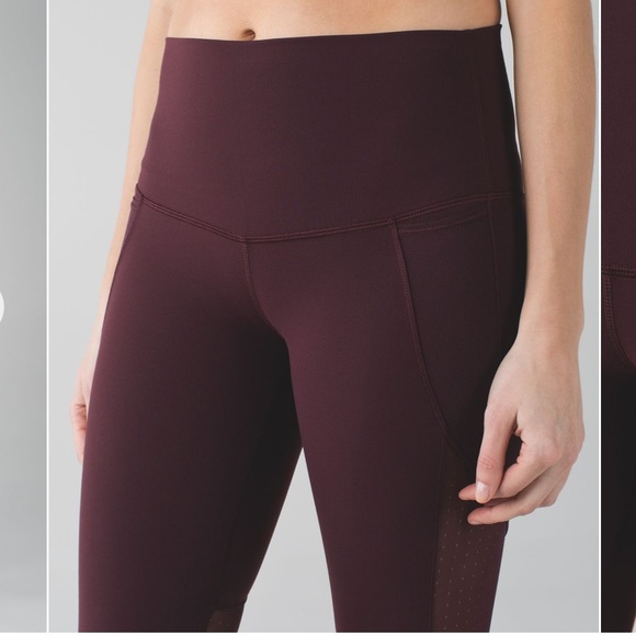 Lululemon Barre Star full length mesh leggings- size 4 - Picture 5 of 12